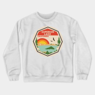 Superior Lake California Colorful Scene Crewneck Sweatshirt